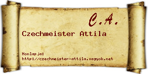 Czechmeister Attila névjegykártya