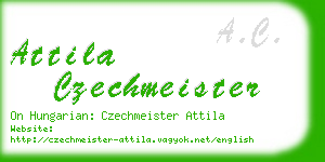 attila czechmeister business card